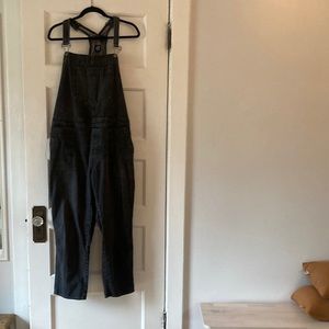 Gap XL Black Denim Overalls